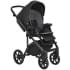 Детская коляска Roan Bass Next Кожа 3 в 1 с автокреслом Tutis Elo Lux EduSky Black RN088/1 Black/Black