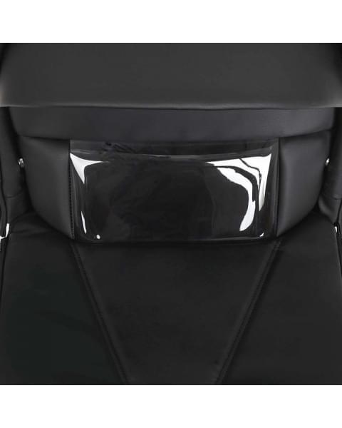 Детская коляска Roan Bass Next Кожа 3 в 1 с автокреслом Tutis Elo Lux EduSky Black RN088/1 Black/Black