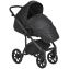 Детская коляска Roan Bass Next Кожа 3 в 1 с автокреслом Tutis Elo Lux EduSky Black RN088/1 Black/Black