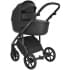 Детская коляска Roan Bass Next Кожа 3 в 1 с автокреслом Tutis Elo Lux EduSky Black RN088/1 Black/Black
