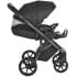 Детская коляска Roan Bass Next Кожа 3 в 1 с автокреслом Tutis Elo Lux EduSky Black RN088/1 Black/Black