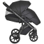 Детская коляска Roan Bass Next Кожа 3 в 1 с автокреслом Tutis Elo Lux EduSky Black RN088/1 Black/Black
