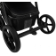 Детская коляска Roan Esso 2025 Кожа 2 в 1 ESSK/210/1 Black /Black/руч.Тем.коричневый
