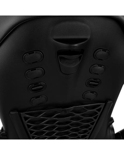 Детская коляска Roan Esso 2025 Кожа 2 в 1 ESSK/210/1 Black /Black/руч.Тем.коричневый