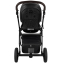 Детская коляска Roan Esso 2025 Кожа 2 в 1 ESSK/210/1 Black /Black/руч.Тем.коричневый