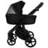 Детская коляска Roan Esso 2025 Кожа 2 в 1 ESSK/210/1 Black /Black/руч.Тем.коричневый