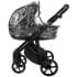 Детская коляска Roan Esso 2025 Кожа 2 в 1 ESSK/210/1 Black /Black/руч.Тем.коричневый