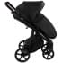 Детская коляска Roan Esso 2025 Кожа 2 в 1 ESSK/210/1 Black /Black/руч.Тем.коричневый