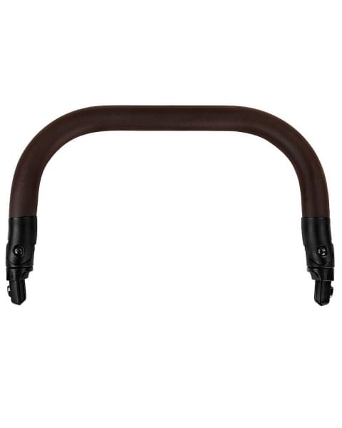 Детская коляска Roan Esso 2025 Кожа 2 в 1 ESSK/210/1 Black /Black/руч.Тем.коричневый