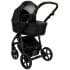 Детская коляска Roan Esso 2025 Кожа 2 в 1 ESSK/210/1 Black /Black/руч.Тем.коричневый