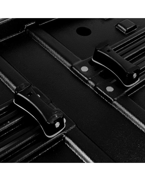 Детская коляска Roan Esso 2025 Кожа 2 в 1 ESSK/210/1 Black /Black/руч.Тем.коричневый