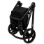 Детская коляска Roan Esso 2025 Кожа 2 в 1 ESSK/210/1 Black /Black/руч.Тем.коричневый