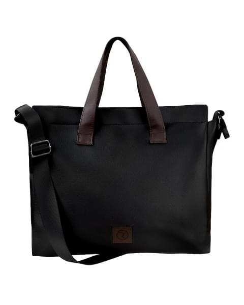 Детская коляска Roan Esso 2025 Кожа 2 в 1 ESSK/210/1 Black /Black/руч.Тем.коричневый