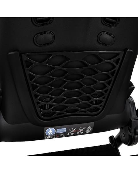 Детская коляска Roan Esso 2025 Кожа 2 в 1 ESSK/210/1 Black /Black/руч.Тем.коричневый