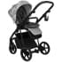 Детская коляска Roan Sol Flowers 3 в 1 с автокреслом Tutis Elo Lux EduSky Black RSF/5002 Gray/Black
