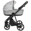 Детская коляска Roan Sol Flowers 3 в 1 с автокреслом Tutis Elo Lux EduSky Black RSF/5002 Gray/Black