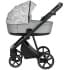 Детская коляска Roan Sol Flowers 3 в 1 с автокреслом Tutis Elo Lux EduSky Black RSF/5002 Gray/Black