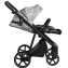 Детская коляска Roan Sol Flowers 3 в 1 с автокреслом Tutis Elo Lux EduSky Black RSF/5002 Gray/Black