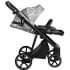 Детская коляска Roan Sol Flowers 3 в 1 с автокреслом Tutis Elo Lux EduSky Black RSF/5002 Gray/Black