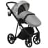 Детская коляска Roan Sol Flowers 3 в 1 с автокреслом Tutis Elo Lux EduSky Black RSF/5002 Gray/Black