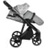 Детская коляска Roan Sol Flowers 3 в 1 с автокреслом Tutis Elo Lux EduSky Black RSF/5002 Gray/Black