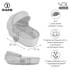 Детская коляска Roan Sol Luxury 3 в 1 с автокреслом Tutis Elo Lux EduSky Black RSL/4043 Cocoa/Rose Gold