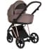 Детская коляска Roan Sol Luxury 3 в 1 с автокреслом Tutis Elo Lux EduSky Black RSL/4043 Cocoa/Rose Gold