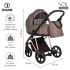 Детская коляска Roan Sol Luxury 3 в 1 с автокреслом Tutis Elo Lux EduSky Black RSL/4043 Cocoa/Rose Gold