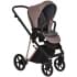 Детская коляска Roan Sol Luxury 3 в 1 с автокреслом Tutis Elo Lux EduSky Black RSL/4043 Cocoa/Rose Gold