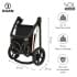 Детская коляска Roan Sol Luxury 3 в 1 с автокреслом Tutis Elo Lux EduSky Black RSL/4047 Mystic Blue/Rose Gold