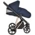 Детская коляска Roan Sol Luxury 3 в 1 с автокреслом Tutis Elo Lux EduSky Black RSL/4047 Mystic Blue/Rose Gold