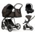 Детская коляска Roan Sol Vintage Luxury 3 в 1 с автокреслом Tutis Elo Lux EduSky Black VIN 04/TC Turkish Coffe/Bronze/руч.Cappuccino