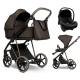 Детская коляска Roan Sol 2.0 Vintage Luxury 3 в 1 с автокреслом Tutis Elo Lux EduSky Black VIN 04/TC Turkish Coffe/Bronze/руч.Cappuccino
