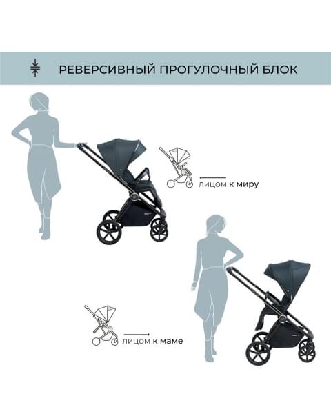 Детская коляска Sweet Baby Elegante 2 в 1 Chrome Blue