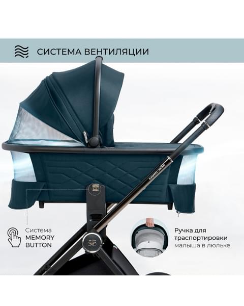 Детская коляска Sweet Baby Elegante 2 в 1 Chrome Blue