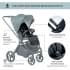 Детская коляска Sweet Baby Elegante 2 в 1 Chrome Blue