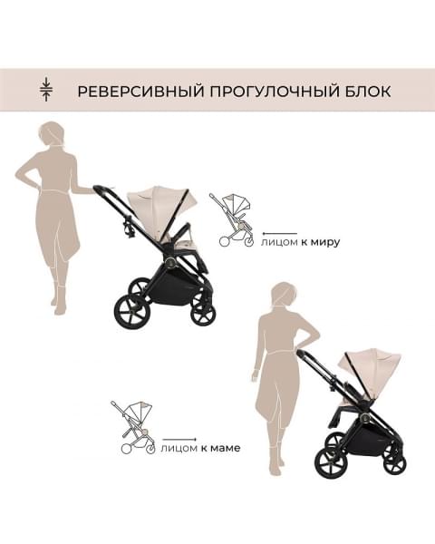 Детская коляска Sweet Baby Elegante 2 в 1 SBL GL Beige