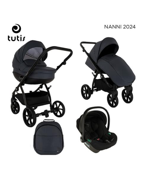 Детская коляска 3 в 1 Tutis Nanni 7 3 в 1 (060) Obsidian