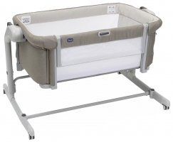 Детская приставная кроватка Chicco Next2Me Magic Evo, Desert Taupe (Бежевый)
