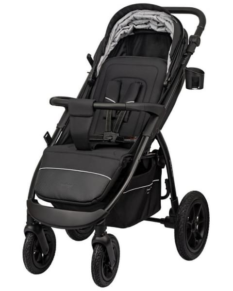 Детская прогулочная коляска Indigo Epica XL Air с сумкой 2025 черный