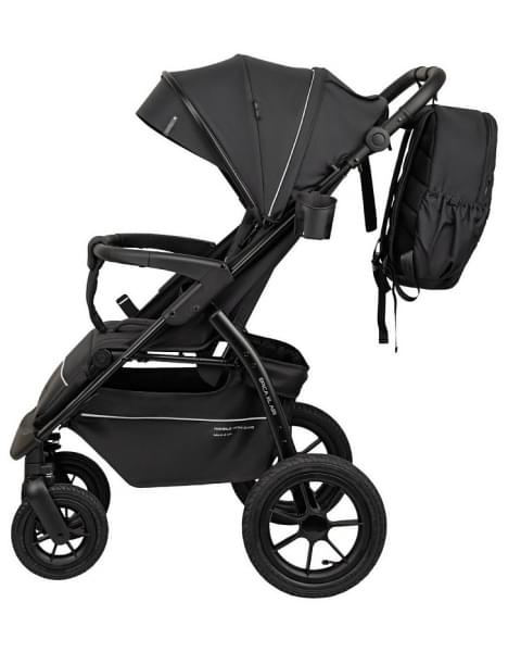 Детская прогулочная коляска Indigo Epica XL Air с сумкой 2025 черный