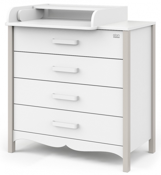 Детский пеленальный комод Атон Felix 804 пвх белый-кашемир