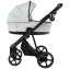 Детская коляска Roan Sol Vintage Leather 2.0 3 в 1 с автокреслом Tutis Elo Lux Edusky Black SL/12/L Island Stone /Black/ руч.Коричневый