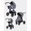 Детская коляска MowBaby Zoom PU 3 в 1 silver grey