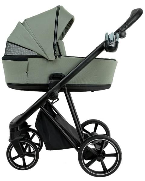 Детская коляска Roan Sol 2.0 3 в 1 с автокреслом Tutis Elo Lux EduSky Black SLL/33/T Sage Green/Black/руч.Black