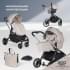 Детская коляска Farfello Baby Shell 3 в 1 2024 кофейный