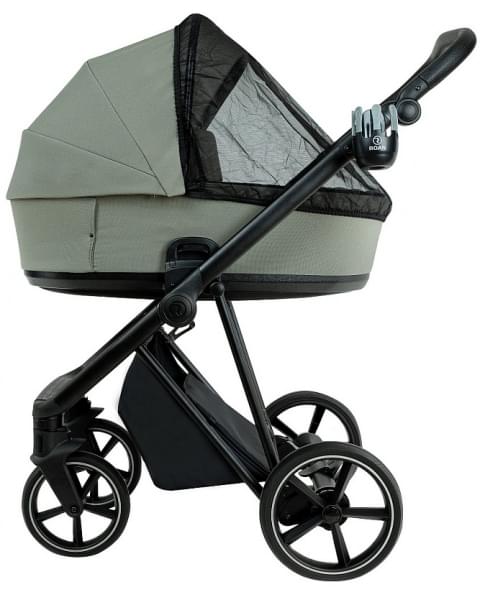 Детская коляска Roan Sol 2.0 3 в 1 с автокреслом Tutis Elo Lux EduSky Black SLL/33/T Sage Green/Black/руч.Black