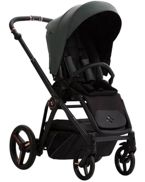 Детская коляска Bebetto Monti Pro 2 в 1 02 Stella т.зеленая кожа