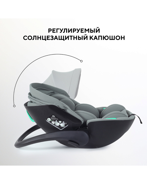 Детская коляска AmaroBaby Motus Premium Ecco Exclusive 3 в 1 с автокреслом Rant Miro лагуна