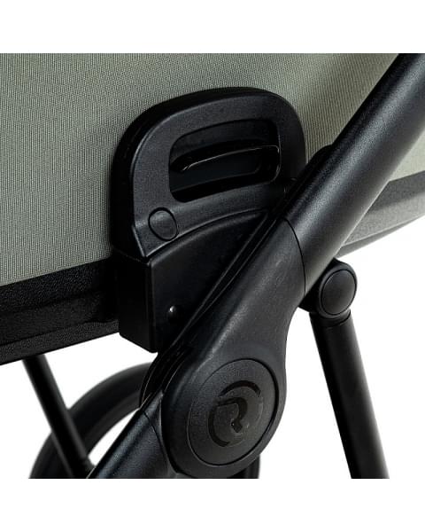 Детская коляска Roan Sol 2.0 3 в 1 с автокреслом Tutis Elo Lux EduSky Black SLL/33/T Sage Green/Black/руч.Black